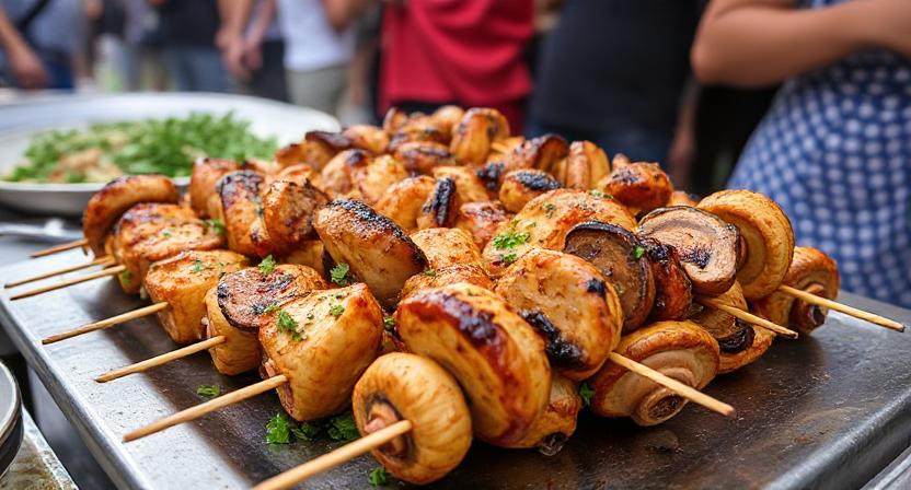 Read more about the article Flavor and Convenience: Marinated Chicken and Mushroom Skewers, a Winning Choice for Your Autumn Event
