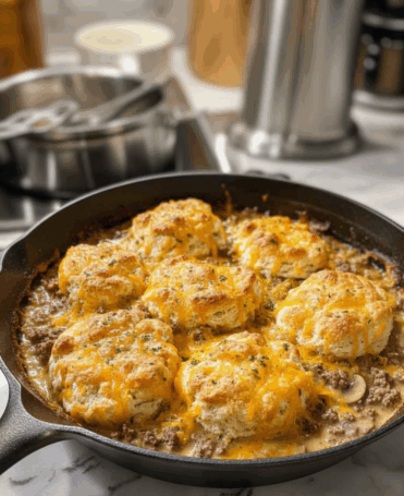 Easy Cheddar Bay Hamburger Casserole Recipe – Perfect for Parties and Family Dinners