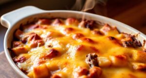 Read more about the article Philly Cheesesteak Casserole: A Delicious and Cozy Family Favorite