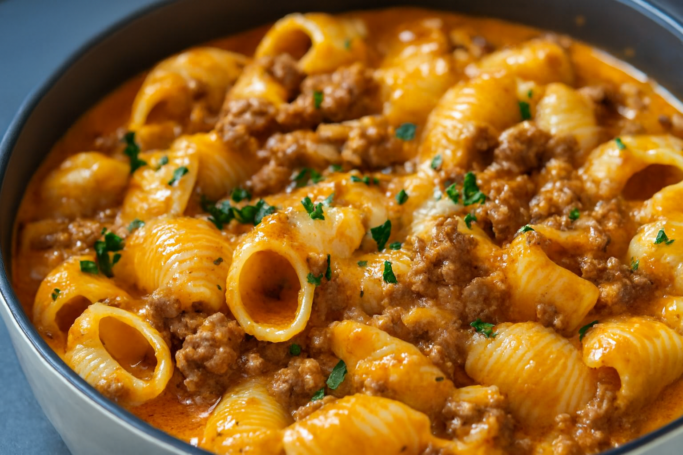 Creamy Beef and Shells: Easy and Delicious Dinner